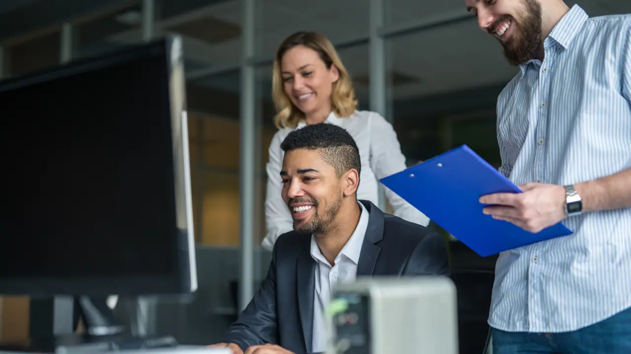 Hardworking Business Team